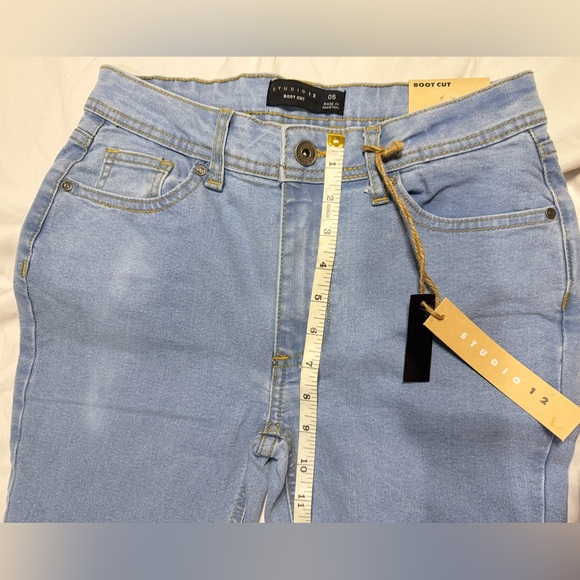 Studio 12 Light Blue Women's Jeans Bootcut - Picture 4 of 6